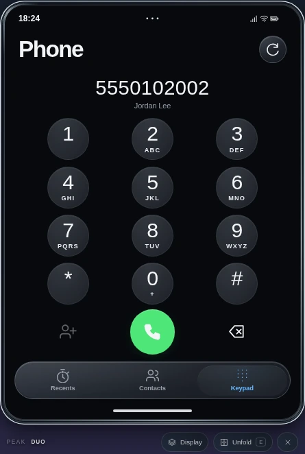 A working original Calculator interface.